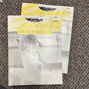 Capezio Studio Basics Children Footed Tights in Black